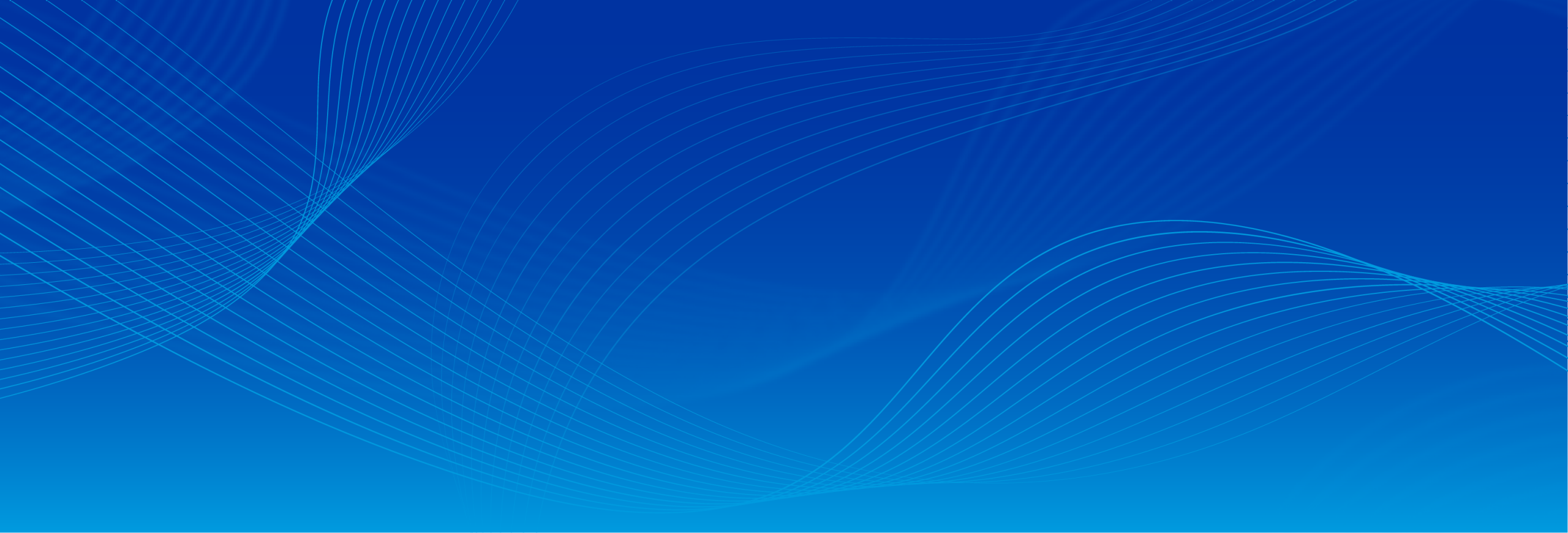 Wavy lines over blue gradient background